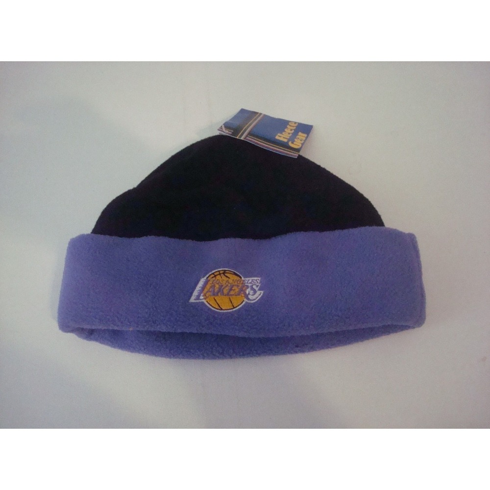 LOS ANGELES LAKERS G-CAP 90S BEANIE KNIT TOBOGGAN HAT CAP VINTAGE DEADSTOCK st6